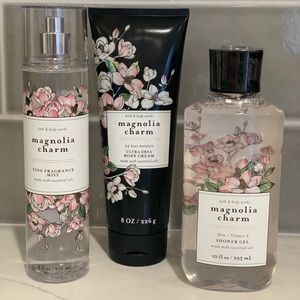 SOLD Bath and Body Works Magnolia Charm Full Set